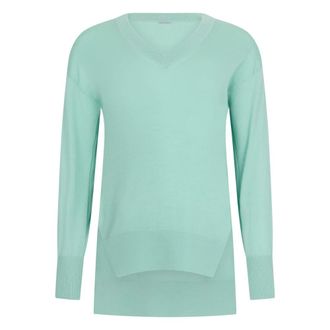 Malo V-neck Jumper - female - Malo - V-neck Knitwear - Blue - XL - Knitwear