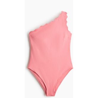 H&M One-shoulder Padded-cup Swimsuit in Pink at Nordstrom, Size X-Large