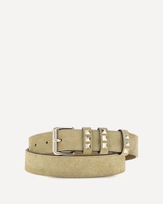 Valentino Garavani Rockstud suede Belt Female 80