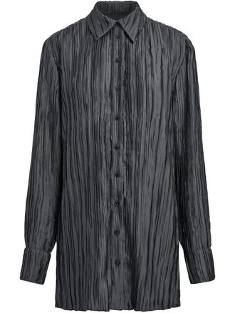 16Arlington Marley pleated shirt - Green