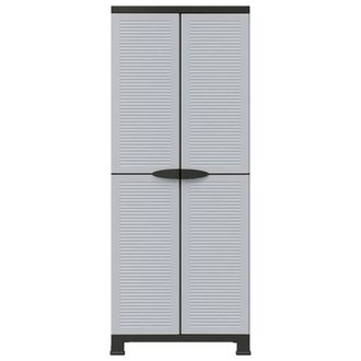 Berkfield Home Plastic Cabinet 68x39x171.5 cm in Grey