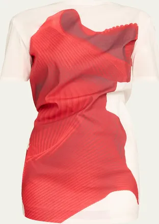 Issey Miyake Knit (As Represented) Short-Sleeve Top