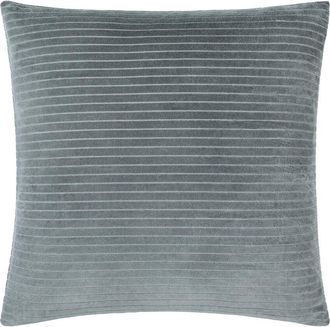 Surya Cotton Velvet Stripes Accent Pillow