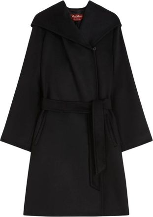 Max Mara Jassen - Dames - Jas met riem - Zwart - M - Jassen