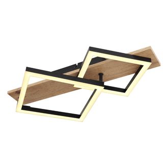Globo Lighting Plaf&oacute;n - Beatrix - Natural Negro - Metal - Led - 67294d1 - Globo