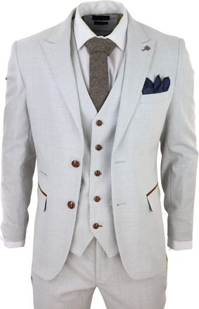PAUL ANDREW Mark 3 Piece Tweed Check Suit