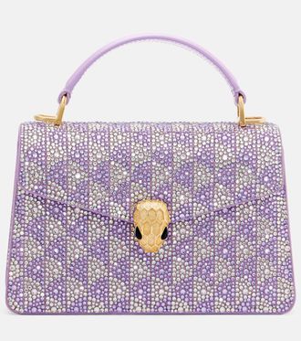 Bulgari Bolso Serpenti Forever Mini de piel adornado