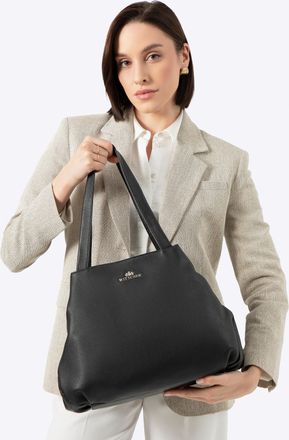 Wittchen Dames Echt Lederen Shopper Tas Zwart