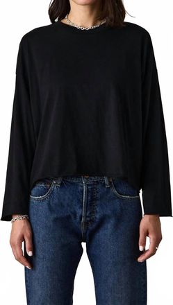 NSF Loffler Fine Jersey Boxy Tee In Black