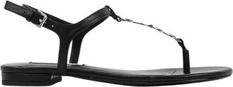 Karl Lagerfeld Slippers - Dames - Sandalen - Zwart - 41 EU - Leer - Schoenen