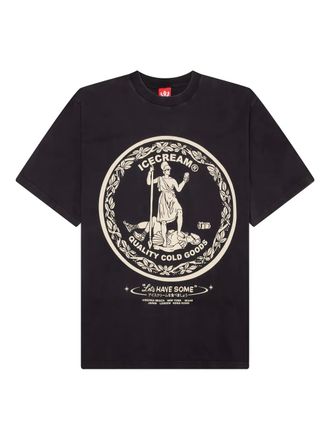 Icecream T-shirt Seal con stampa grafica - Grigio