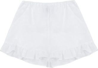Sleeper Shorts con ruches - Bianco
