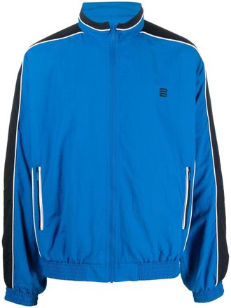 AMBUSH logo-embroidered zip-up jacket - Blue