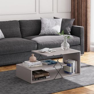 Vicco Tavolino da salotto Nario, Cachemire, 100 x 50 cm, Vicco