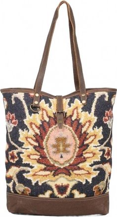Myraswim Womens Benevolence Shoulder Bag In Brown Tapestry