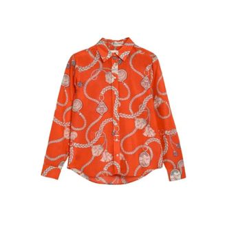 GANT Dames, Blouses & Shirts, Oranje, Maat: M Katoen