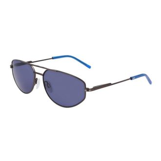 DKNY DK117S 070 Satin Gunmetal/Blue