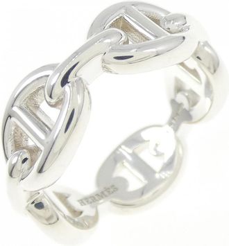 Herm&egrave;s Silver 925 Band Ring (Pre-Owned)