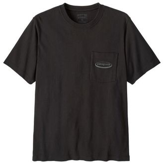 Patagonia MW 95 Oval Logo Pocket Tee T-Shirt f&uuml;r Herren | schwarz