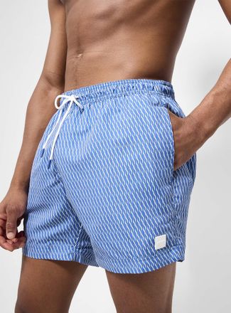 BOSS Mens Wave and dot swim trunk