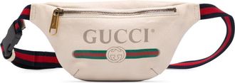Gucci Pre-owned Gucci Small Grained Calfskin Logo Belt Bag Ladies DDM78Y0Y6N2MLINS