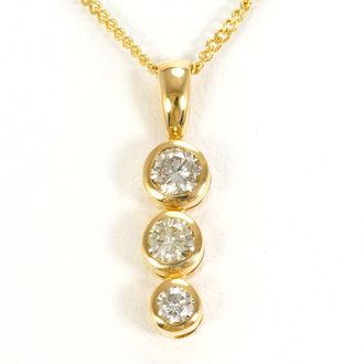 C&A Unbranded Clear yellow gold yellow gold (18K) Necklace (Pre-Owned)