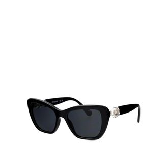 Swarovski Sunglasses, female, Black, ONE SIZE, Sk0077 Sunglasses Crystal Detail