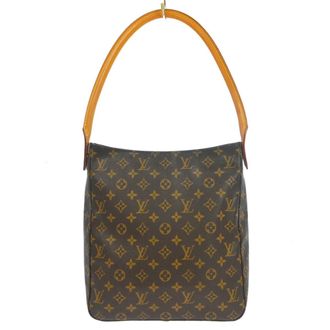 Louis Vuitton Looping Monogram Canvas Brown Canvas Handbag (Pre-Owned)