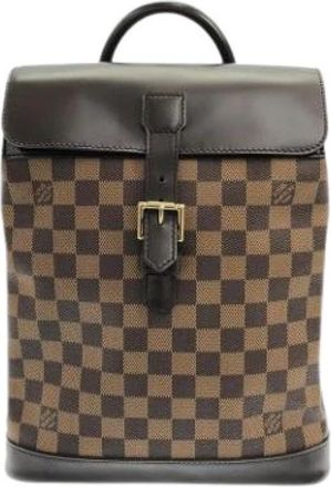 Louis Vuitton Pre-owned Backpacks, female, Brown, Size: ONE SIZE Pre-owned Soho Backpack