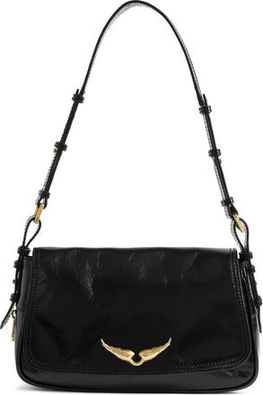 Zadig&Voltaire Le Zouzou Patent Leather Bag in Black at Nordstrom