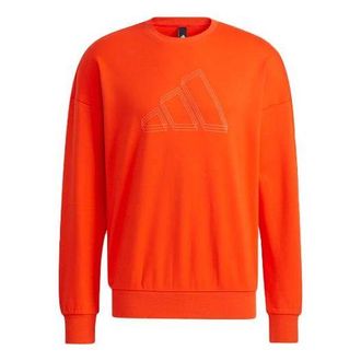 adidas SPORTSWEAR LOGO SWEATSHIRT Bold Orange H40193