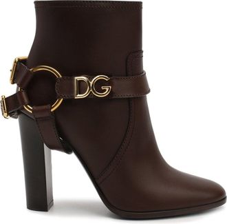 Dolce & Gabbana Leren Enkellaarsjes