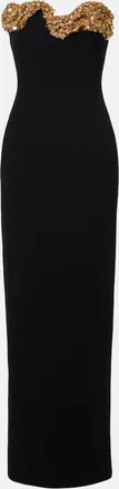 Rachel Gilbert Abito lungo Lucca con paillettes