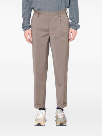 Kolor pleated-cuffed trousers - men - Fabric - 1 - Brown