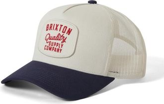 Brixton Hubal Curved Netplus Medium Profile Trucker Hat Cap f&uuml;r Herren | grau