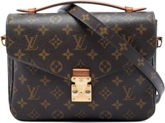 Louis Vuitton Tweedehands Canvas Louis Vuitton tassen - Dames - Vintage Handtas - Bruin - ONE Size - Vintage