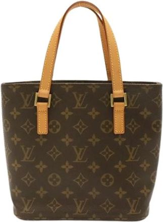 Louis Vuitton Pre-owned Vintage Tote Bag - Dames - Vintage Shopper - Bruin - ONE Size - Leer - Vintage