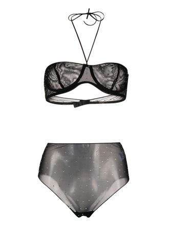 Oséree Set reggiseno con decorazione - Nero