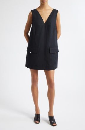 Derek Lam Xander Utility Shift Dress in Black at Nordstrom, Size X-Large