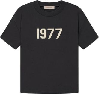 Fear of God Iconic Logo Dark Oatmeal T-shirt - Heren - T-shirts - Zwart - S - Tops