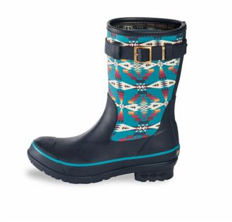 Pendleton Womens Heritage Tucson Rain Boots In Blue