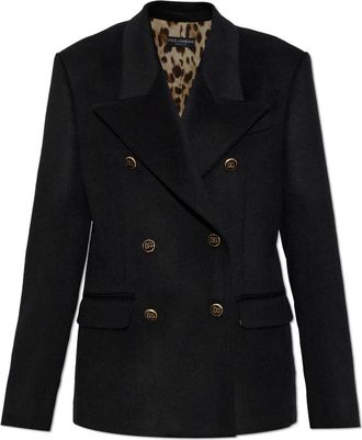 Dolce & Gabbana Blazer de Cachemira - Jackets - Mujer - Negro - S