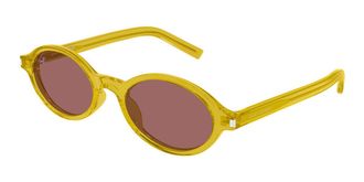 Saint Laurent SL 751 JEANNE 004 Womens Sunglasses Yellow Size 50 - Free RX Lenses - Free RX Lenses