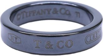 Tiffany & Co. Black Titanium Band Ring (Pre-Owned)