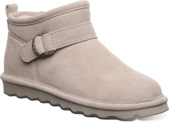 Bearpaw Petite Buckle Boot in Mushroom at Nordstrom Rack, Size 12