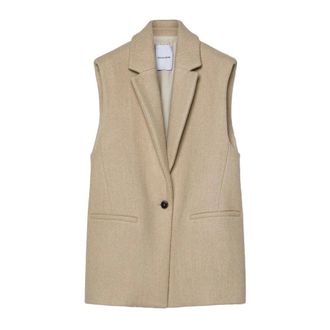 Pomandere Giacca smanicata in panno doppio di cotone e lana