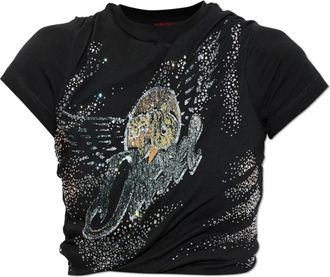 Diesel T-Wincy Top - Dames - T-shirts - Zwart - XS - Katoen - Tops