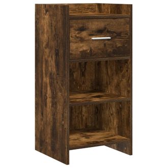 vidaXL Aparador Roble Ahumado 40 X 36 X 80 Cm Madera De Ingenier&iacute;a Vidaxl