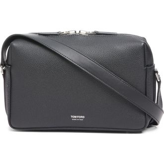 Tom Ford Soft Grain Leather Shoulder Bag in Naa Black at Nordstrom