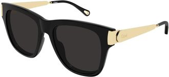 Chlo&eacute; Ch 0349S Zonnebril - unisex - Zonnebrillen - Zwart - 54 MM - Accessoires